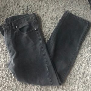 Men’s Levi’s 505 faded black/grey jeans w36 l32